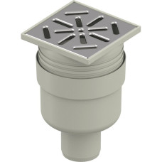 1136470 Трап вертикальний Ø100 нержавіюча решітка 150 x 150 мм Uponor GmbH