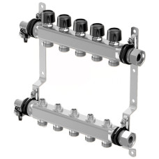 1088054 Колектор (нержавійка) з відсічними кранами Smart S LS Ø1 НГ x 11 х 3/4&Prime; Uponor GmbH