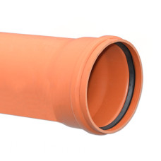 Труба для зовнішньої каналізації SN4 Ø250 x 6,2 мм L=4000 мм PVC Valrom Україна