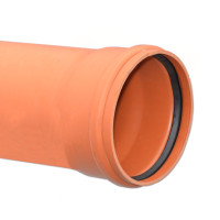 Труба для зовнішньої каналізації SN4 Ø315 x 7,7 мм L=2000 мм PVC Valrom Україна