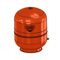 1300025000 Бак розширювальний CAL-PRO 250 л 3/4&Prime;G Ø630 H=957 мм 6 bar –10+99°C Zilmet S.p.A.