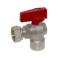 527004040F Кран кутовий Ø1/2&Prime; В х 1/2&Prime; В з накидною гайкою (red/червоний) BIANCHI F.lli S.p.A.