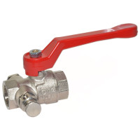 76150208R Кран кульовий з повітровідвідником TAMIGI Ø1″ ВВ PN15 –10°C/+95°C алюмінієва ручка Idrosanitaria Bonomi