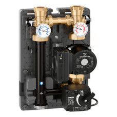 167662HE2 Группа регуляції з сервоприводом та насосом UPML 25-125 в ізоляції Ø11/4″ В х 1 1/2″ З 125 мм (ліва/права) Caleffi S.p.a.