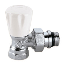 411402 Кран радіаторний Ø1/2″ кутовий 10 bar Caleffi S.p.a