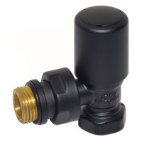V140310EFS9005O Кран радіаторний кутовий BLACK MATTE Ø1/2&Prime; FIRST Carlo Poletti Srl