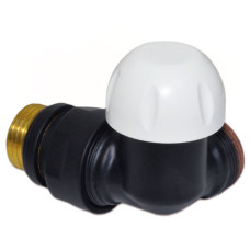 V175111EFS9005OSX Термоклапан трьохосьовий BLACK MATTE Ø1/2&Prime; х 24-19 SX (лівий) FIRST CORNER Carlo Poletti Srl