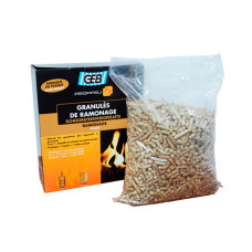 821609 / 821610 Гранули для очищення димоходів ТП котлів/камінів/печей GRANULES DE RAMONAGE 1,5 кг GEB SAS