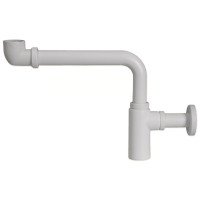 486114SSB Сифон латунний білий BIANCO для умивальника (під автопробку) BRIGITTE CREA SPAZIO Ø32 х 1 1/4&Prime; Ghidini SpA