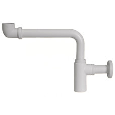 486114SSB Сифон латунний білий BIANCO для умивальника (під автопробку) BRIGITTE CREA SPAZIO Ø32 х 1 1/4&Prime; Ghidini SpA
