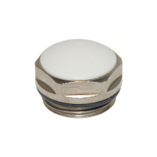 101 Заглушка Ø1/2″ З з білою пластиковою вставкою (ущільнення EPDM) Marvit Spa