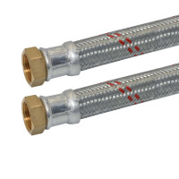 658402402800 AVC-Z DN25 Шланг прямий антивібраційний 1&Prime;х1&Prime; ВВ  -5/+90 C° PN10 L=800 мм PARIGI