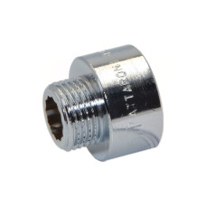 F043CR009 Перехідник (хром) Ø3/4&Prime;M х 1&Prime;F ЗВ FP Pattaroni