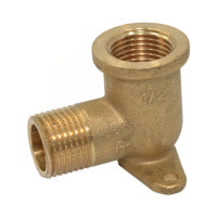 F95R001 Коліно настінне латунне Ø1/2&Prime; ВЗ FP Pattaroni