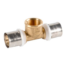 VS0170939 PEXAL BRASS Трійник (прес) Ø32 (3,0) х 1″ В х 32 (3,0) Valsir S.p.A.