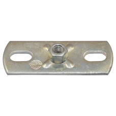 112395 Підп'ятник (фронтальна плита) варіант №1 M10 (80 x 30 x 3) оцинкований MÜPRO GmbH