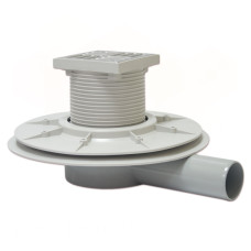 EAS15AI Трап горизонтальний з фланцем з &Prime;сухим затвором&Prime; (кулька) INOX Ø50 х 100 мм REDI s.p.a.