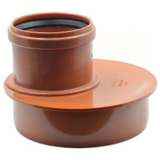 1533551 Перехідник плоский (зовнішня каналізація) Ø110-200 PVC (Ral 8023) REDI s.p.a.