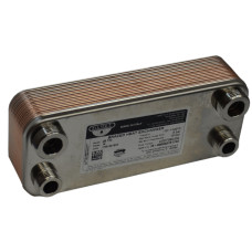 17B1901605 Теплообмінник ZB 190 (INOX AISI 316L) 16 пластин 2 x Ø1/2&Prime;G / 2 x Ø3/4&Prime;G -10/+120°C Zilmet S.p.A.