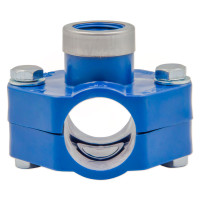 1031033002001 UNIDELTA Хомут для врізки LABLU Ø32 х 1/2″ В PN16 PP-B (УФ захист)