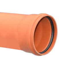 Труба для зовнішньої каналізації SN4 Ø315 x 7,7 мм L=4000 мм PVC Valrom Україна