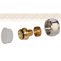 1057442 Різьбовой адаптер хром PE-Xa євроконус PN6 S5.0 Ø20 x 2,0 x 3/4&Prime; Uponor GmbH