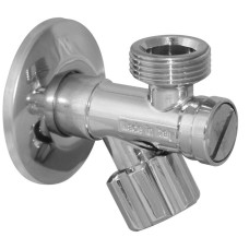 B144587SCV Кран з ФІЛЬТРОМ вентильний для сантехприладів Ø1/2″ х 3/4″ VA Albertoni srl