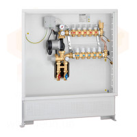1626M3/1725M1 Колектор латунний у шафі з насосом UPS 25-60 Ø3/4&Prime; З x 11 x 3/4&Prime; З 10 bar CALEFFI