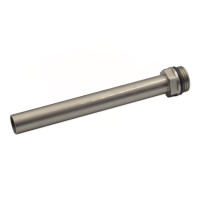 A42700J Трубка для під`єднання сантехприладів Ø1/2&Prime; x Ø15 L=140 мм BRUSH SILVER Carlo Poletti Srl