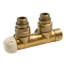 V37110MSBSX Вузел термостатичний TWIN THERMO BRUSH BRONZE кутовий ЛІВИЙ Ø1/2″ З x 3/4″ EK 50 мм Carlo Poletti Srl