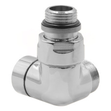 V74211BDX Кран відсікаючий трьохосьовий ХРОМ Ø1/2″ х 24-19 DX (правий) CORNER Carlo Poletti Srl