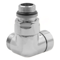 V74211BSX Кран відсікаючий трьохосьовий ХРОМ Ø1/2″ х 24-19 SX (лівий) CORNER Carlo Poletti Srl