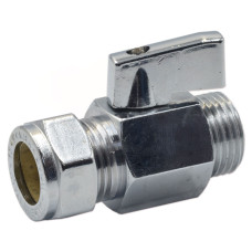 4123155 Кран кульовий міні ХРОМ Ø15 x 1/2&Prime; З COMISA S.p.A.