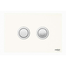 VS0877331 Клавіша (пневматика) CRYSTAL Polished Europe white (глянцева кругла) Valsir S.p.A.