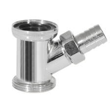 848 Патрубок латунний для підлючення пральної машини Ø1 1/4″ Ghidini SpA