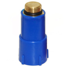 1142OTT002 Заглушка монтажна БЛАКИТНА пластик/латунь Ø1/2&Prime; GO-PLAST
