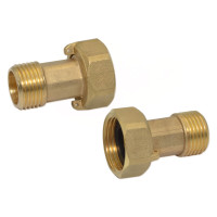 F191R002 Штуцер для лічильника латунний (пара) Ø3/4″ х 1″ ЗВ FP Pattaroni