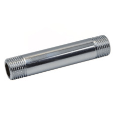 F205CR011 Довгий ніпель (хром) Ø3/4&Prime; x 100 мм (шестигранник) FP Pattaroni