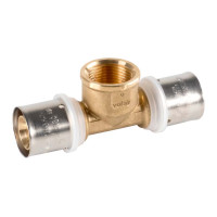 VS0170937 PEXAL BRASS Трійник (прес) Ø32 (3,0) х 3/4″ В х 32 (3,0) Valsir S.p.A.