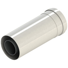 A370 Подовжувач коаксиальний з розтрубом для традиційних котлів Ø60/100 - L=250 mm