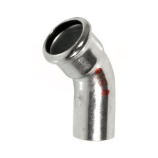 381054451 Коліно сталеве Ø54 45° ВЗ оцинковане (опалення) STEELPRES® RM