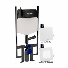 VS0858375 Зливний бачок на станині (пневматіка) + витяжка + LED освітлення TROPEA S BLOCK ARIAPURE S90 100LED Valsir S.p.A.