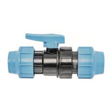 1070 UNIDELTA Кран кульовий для ПЕ труб Ø32 x 32 PP-B (УФ захист)