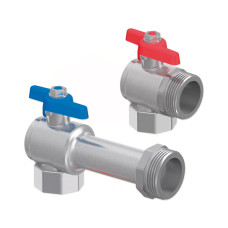 1086559 Комплект кульових кранів для коллектору Rp 3/4&Prime; - G1&Prime; Uponor GmbH