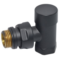 V150410EFS9005O Кран відсікаючий кутовий BLACK MATTE Ø1/2″ COMPACT Carlo Poletti Srl