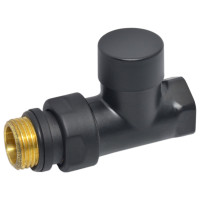 V150810EFS9005O Кран відсікаючий прямий BLACK MATTE Ø1/2&Prime; COMPACT Carlo Poletti Srl
