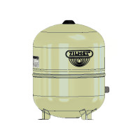11A0005019 BEIGE Бак розширювальний HYDRO-PLUS 50 л 1&Prime; NPT на ніжках Ø380 H=505 мм 10 bar -10/+99°C Zilmet S.p.A.