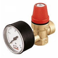 313430 Мембранний клапан з манометром Ø1/2″ х 1/2″ ВВ 3,0 bar Caleffi S.p.a.