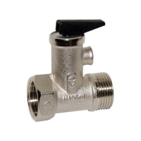 36350006 Запобіжний клапан для бойлера Ø3/4″ з ручкою (відкривання 8,5 bar) Idrosanitaria Bonomi