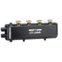 559220 Гідравличний сепаратор-колектор  SEPCOLL® Ø1&Prime; В x 1 1/2&Prime; В (накидні гайки) 2 пари 125 мм 6 bar 0÷110°C CALEFFI